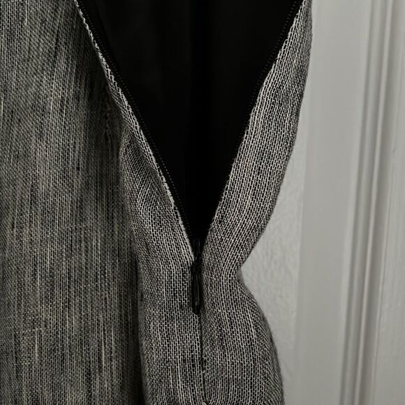 KASPER GREY/BLACK 100% LINEN FULLY LINED PANTS SIZE 18 - Picture 4 of 9